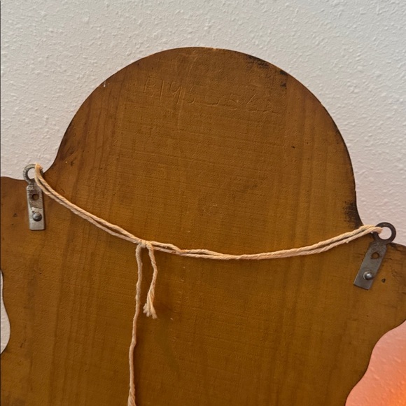 Vintage Wooden Wall Organizer with Floral Design for spoons or other small item - Picture 12 of 15